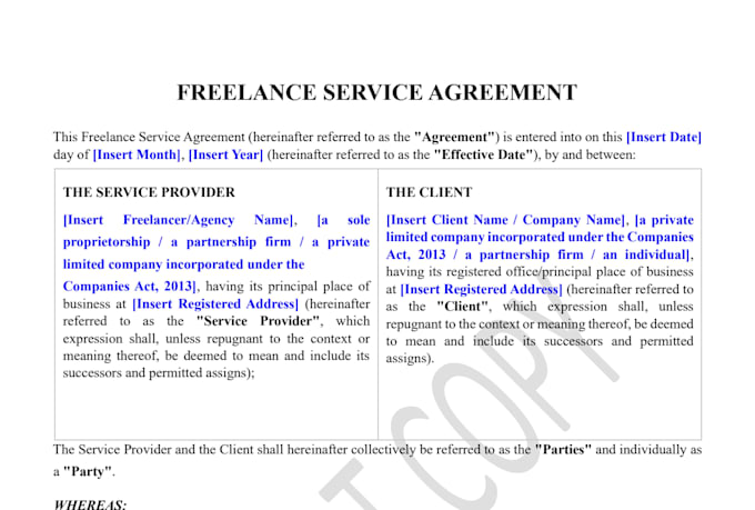 draft professional legal contracts and agreements